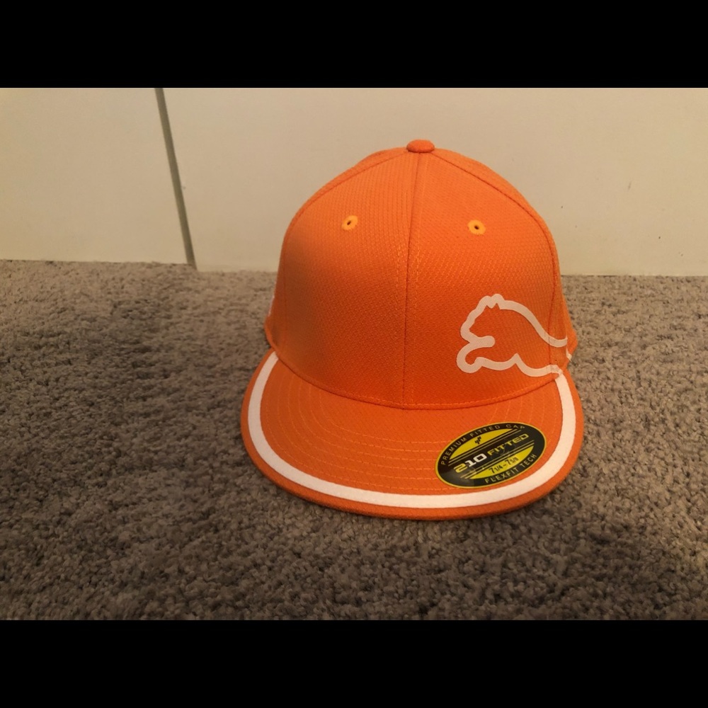 Orange Puma Golf Hat